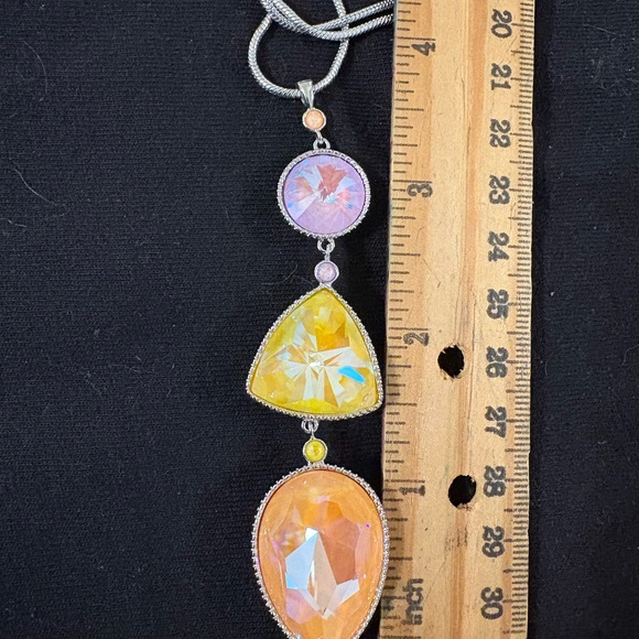 Touchstone Crystal by Swarovski Fluidity Pendant - Picture 8 of 8